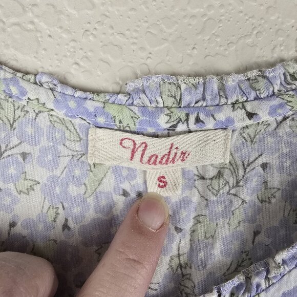 Nadir of Positano Cottagecore Patchwork Dress‎ Blue Floral Lagenlook CB Positano - Picture 4 of 11